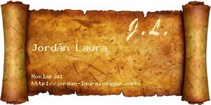 Jordán Laura névjegykártya